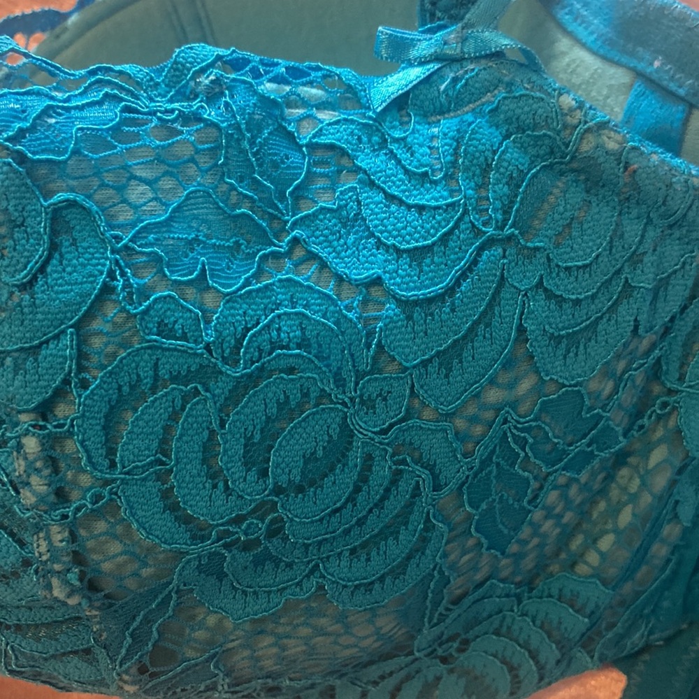 Blue Lace Bra - Picture 5 of 5